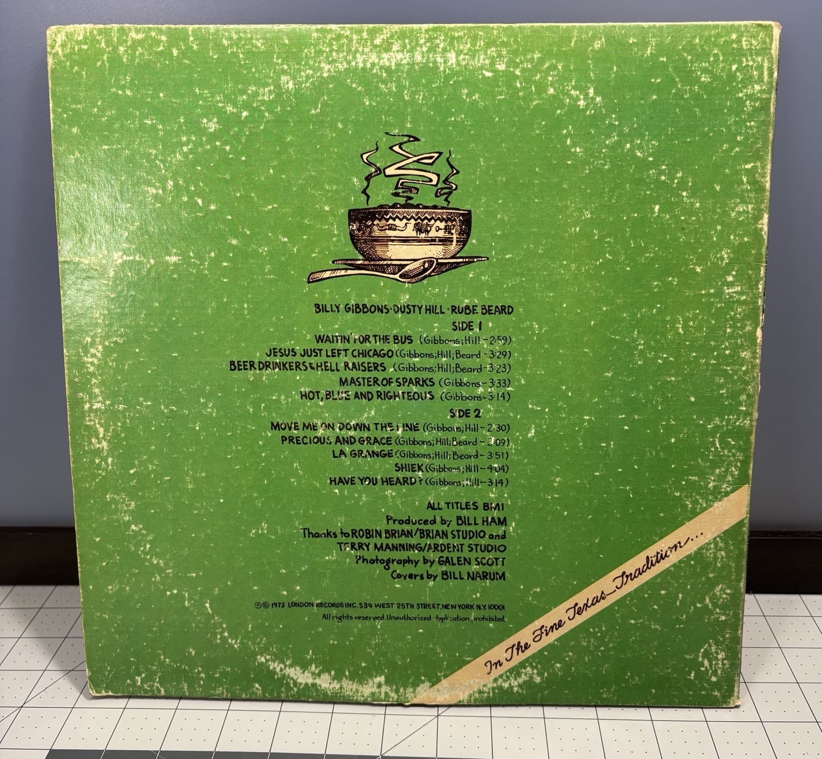 Vtg ZZ Top “Tres Hombres” Album Vinyl LP London Records USA Stereophonic 1973 2