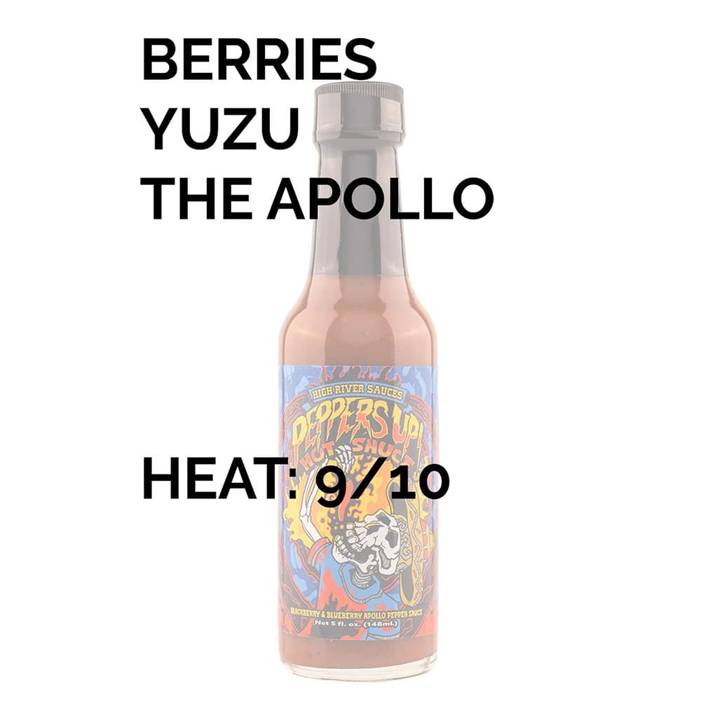 High River Sauces Peppers Up Hot Sauce 5 Oz Apollo Blackberry 860010055502-C 4
