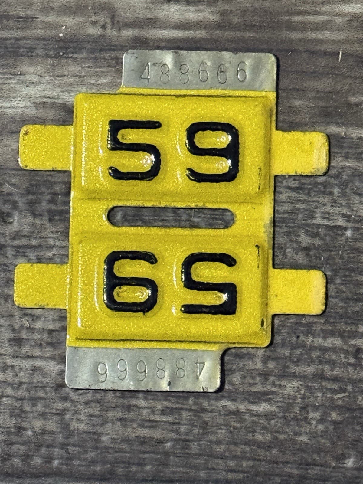 1959 South Dakota  license plate Tabs- Perfect Unused Shape