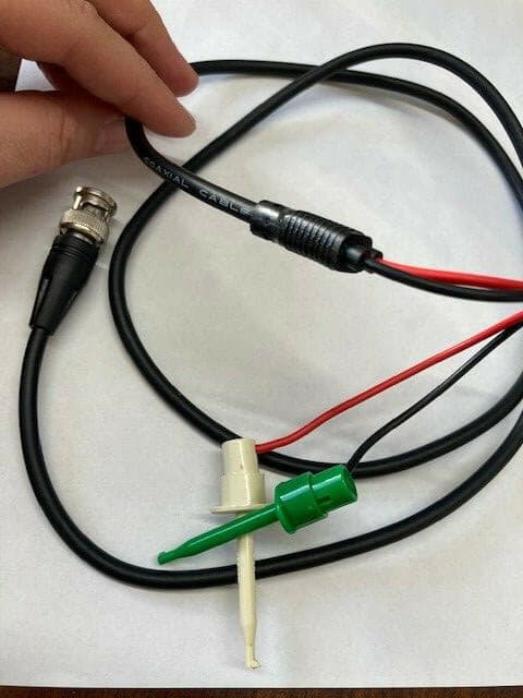 36" BNC Male Plug - Dual Mini Test Hook Clip Lead for Oscilloscope - 5 Pk (PC)  5