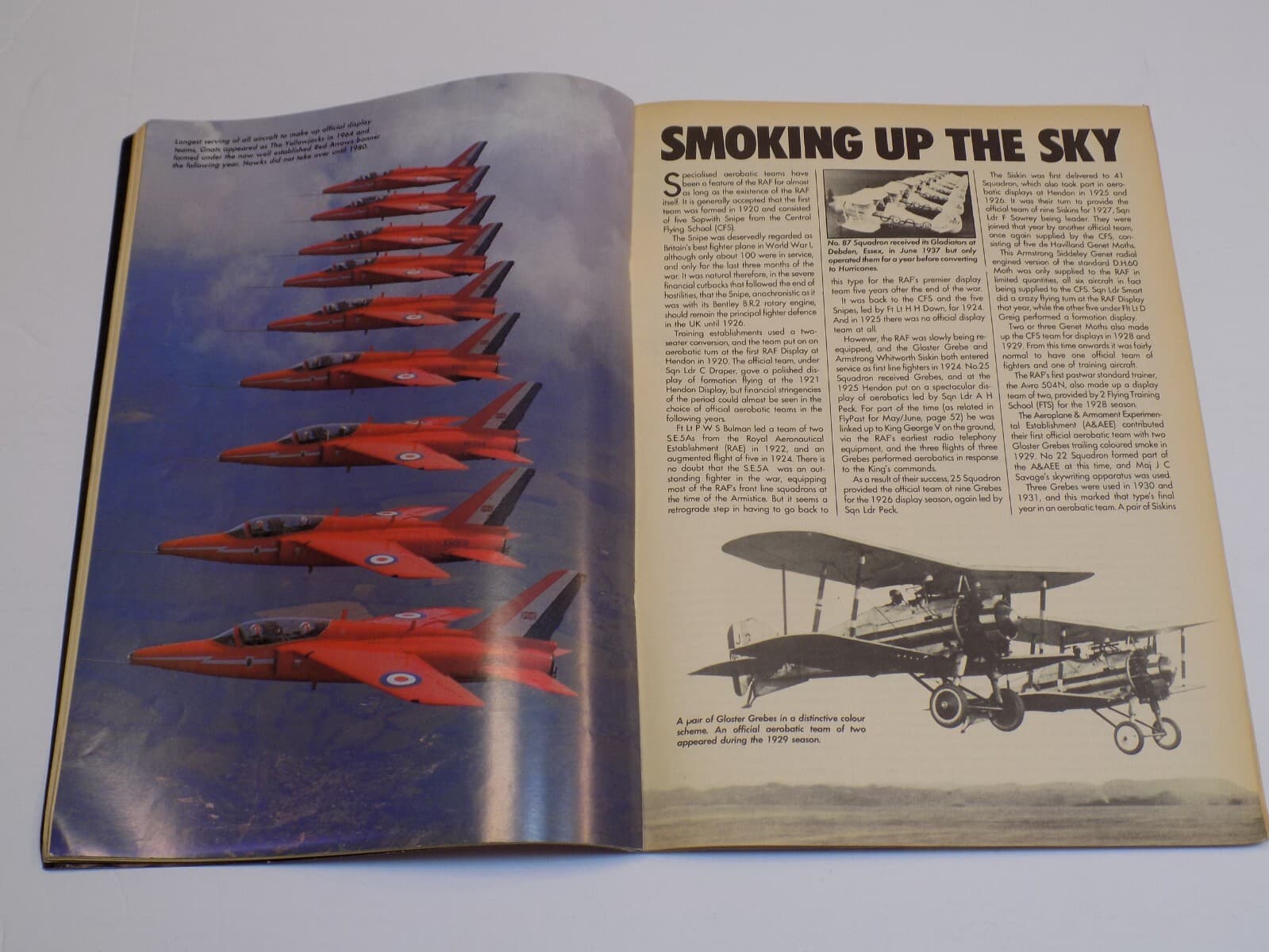 Fly Past Magazine July August 1981 RAF Display Team Hurricane Sabre Israel's Sky 2