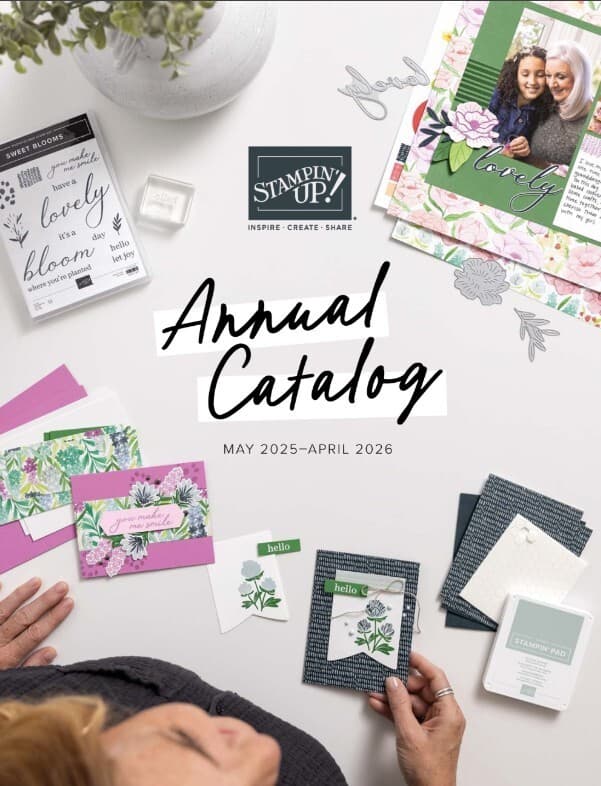 NEW 2025-2026 Stampin' Up! Annual Catalog IDEA BOOK Stamping Handmade Cards!