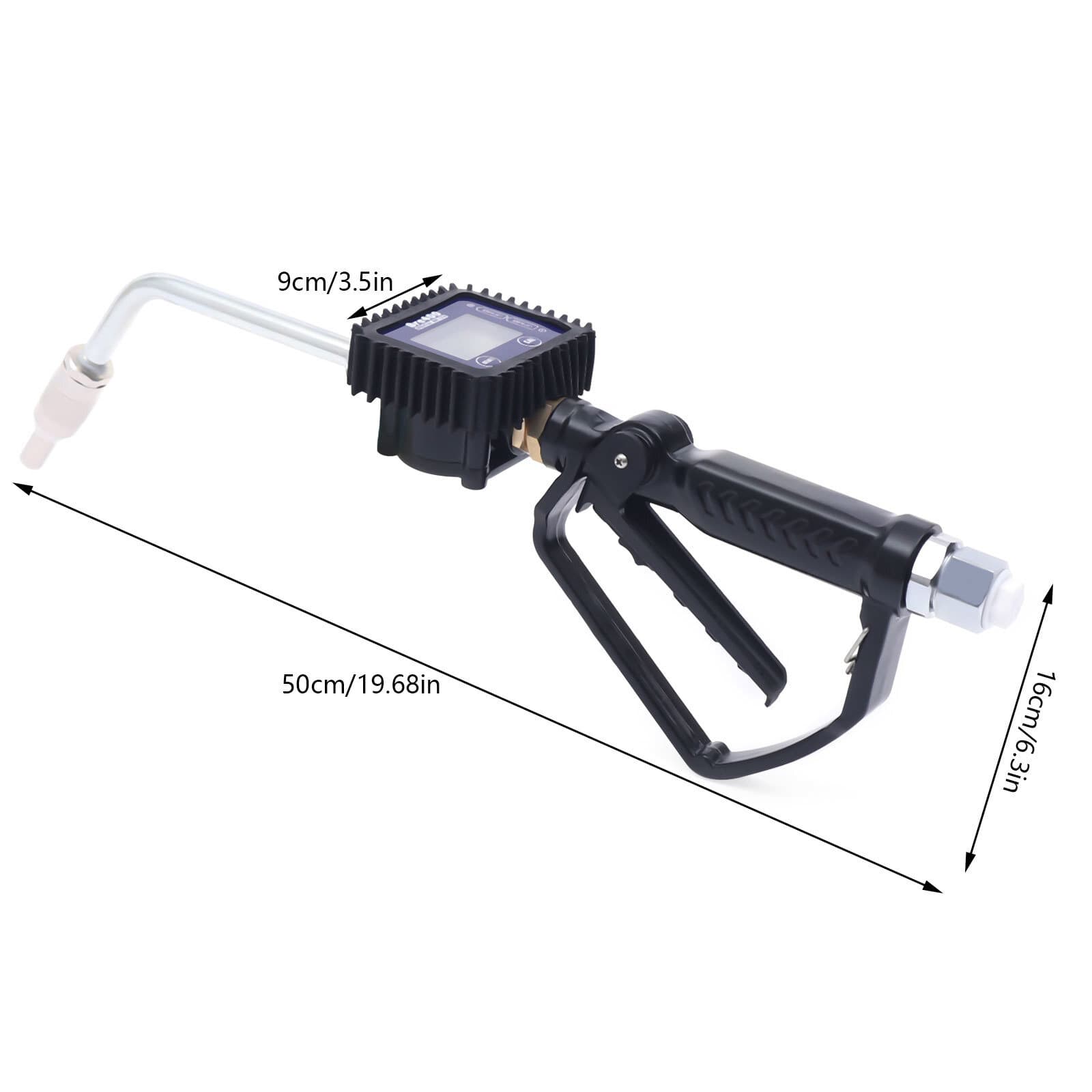 Fueling Nozzle Fuel Oil Diesel Kerosene Gasoline Gun with Flow Meter & Display 2