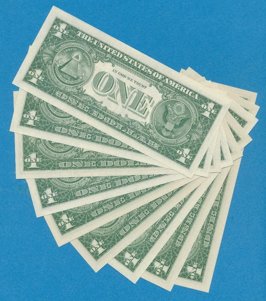 10-$1.00 1957+1957-A +1957-B SILVER CERTIFICATES  CHOICE + GEM NEW  DEALERS LOT 3