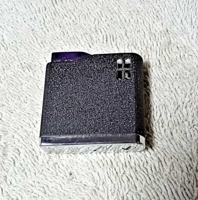 Vintage Colibri ELECTRO-FLAME 52 Black and Stainless Lighter - Made in Japan_BY 4