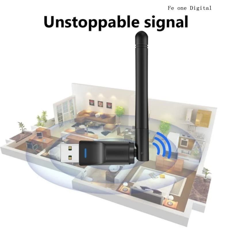 Mini USB WiFi Adapter 150Mbps WiFi 2.4GHz Wi-Fi Receive Transmit Dual Working