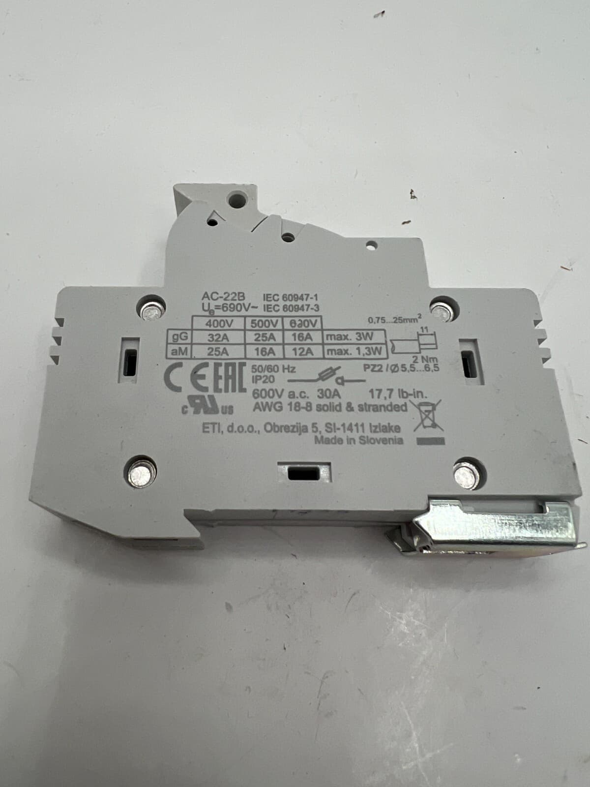 ETI EFD 10 10 x 38 32A Fuse Switch Load Disconnector Isolator 690V 3