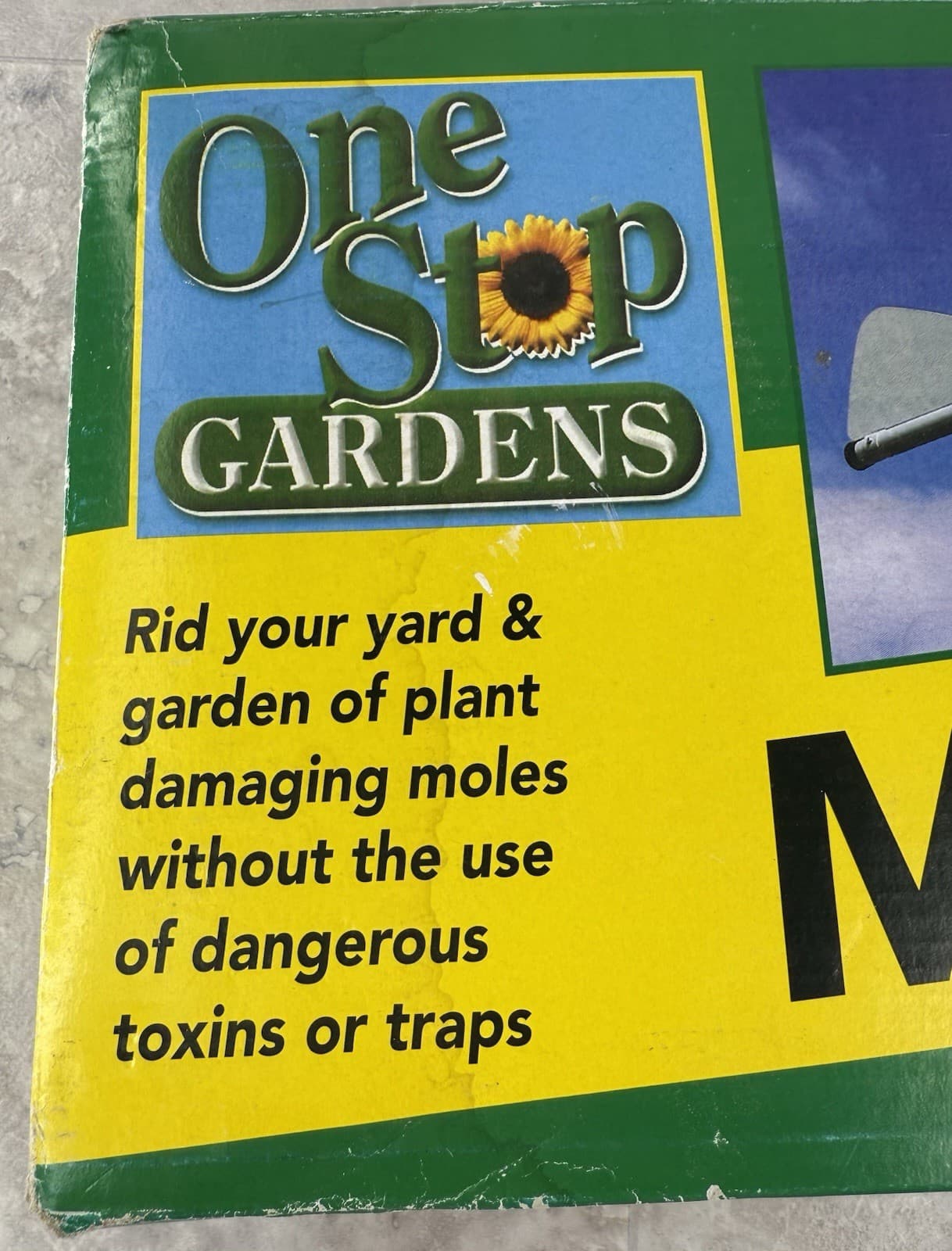 Windmill Mole Chaser Pest Repeller Yard Garden Humane Non Toxic Wind Powered NEW 6