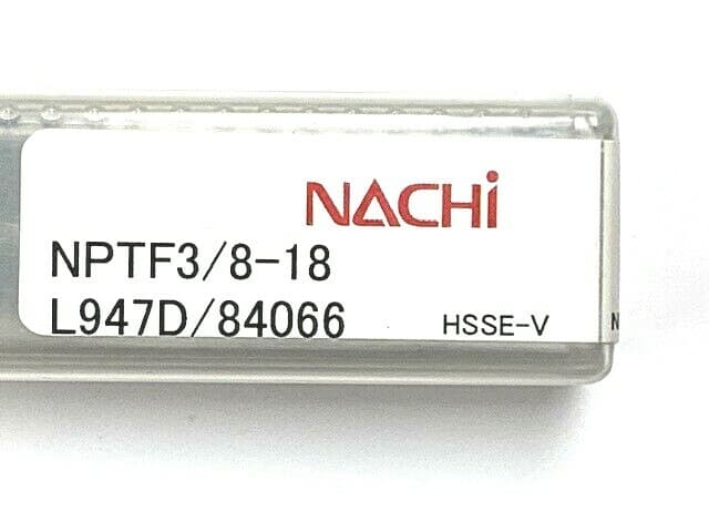 3/8" - 18 NPTF 4 FLUTE SPIRAL FLUTE HSS STEAM OXIDE PIPE TAP NACHI 84066 6