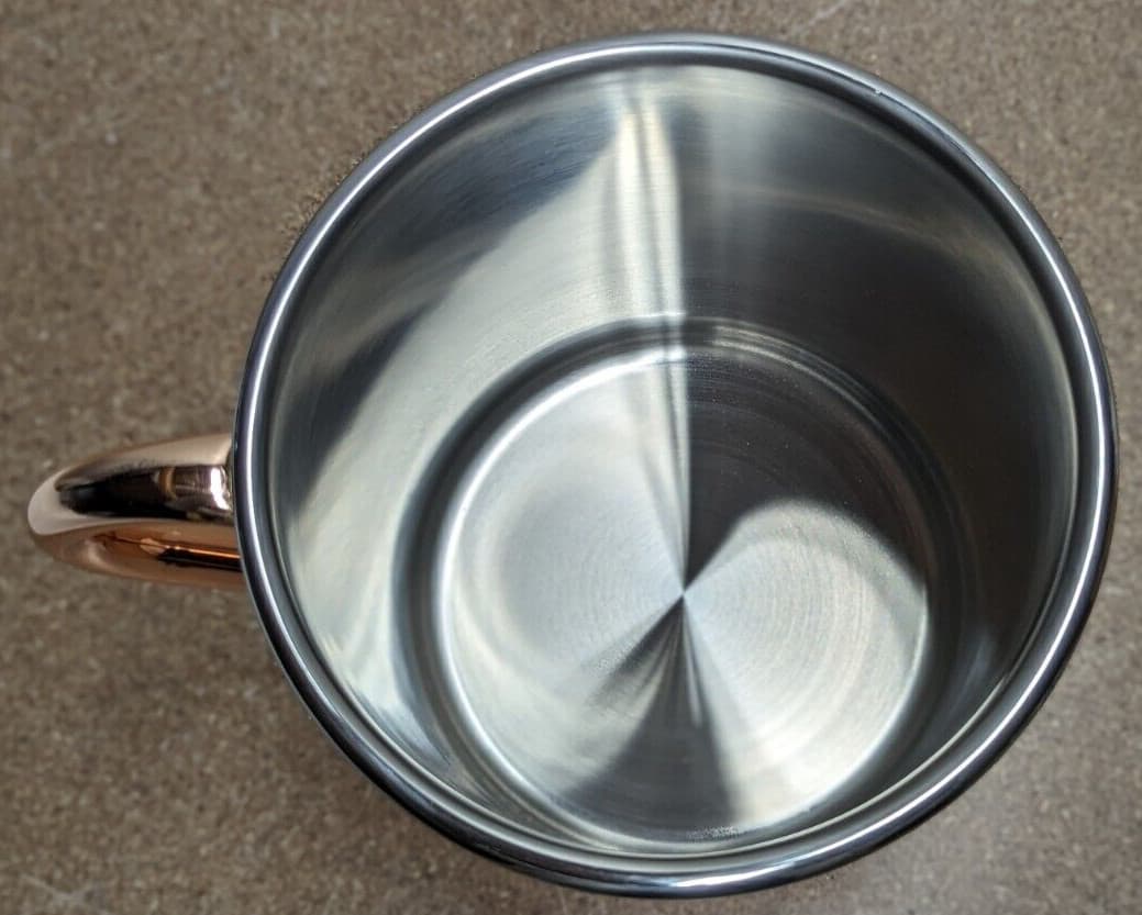 New Smirnoff Original Vodka Moscow Mule Serves 6 Person Group Copper Mug 7 3/4"H 5