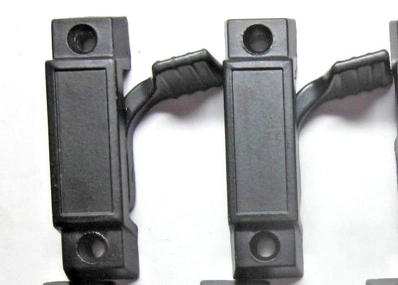 2 Sliding Window Black Zinc Sweep Latch Sash Locks 3/8" Lip 2-1/4" Centers 3/8SB 3