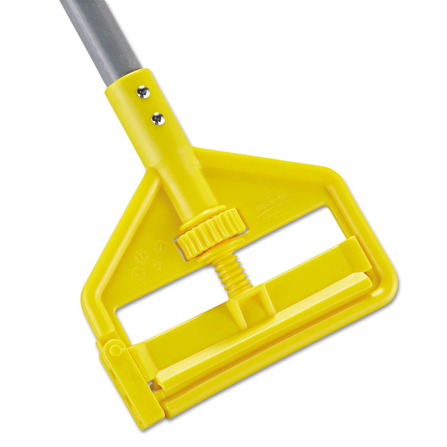 Rubbermaid Invader Fiberglass Side-Gate Wet-Mop Handle, 1 dia x 60, Gray/Yellow