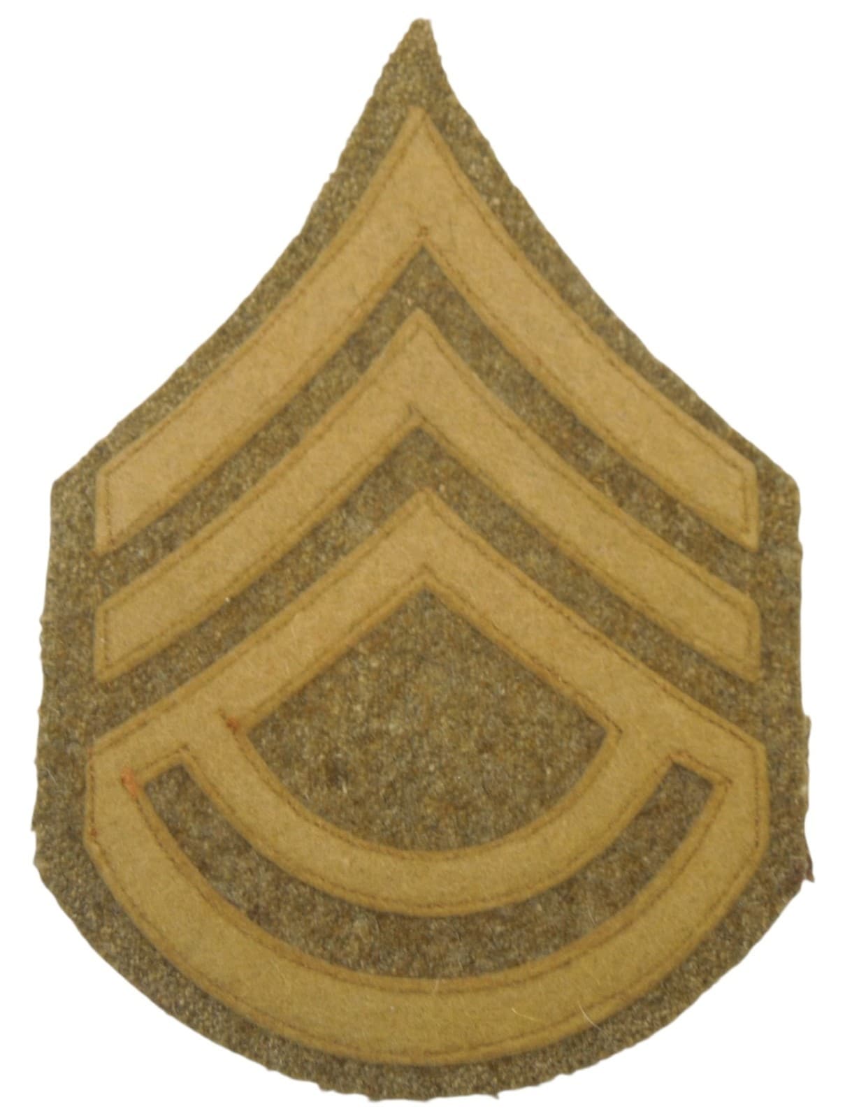 Original WWI US Army Sergeant Chevron Wool Patch T10