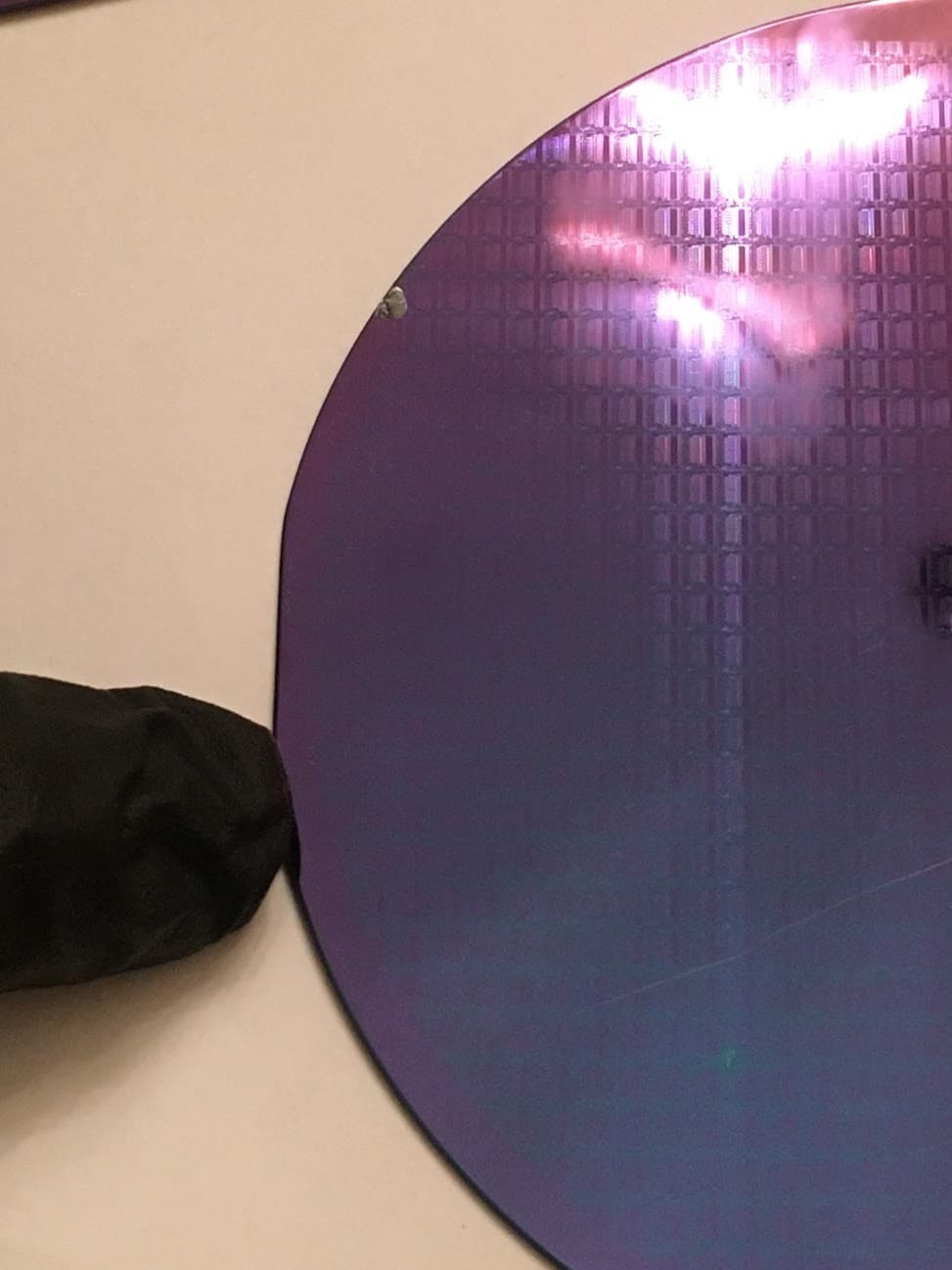 4" Unknown W Silicon Wafer 1980s Extremely Rare Vintage CPU Chip 5