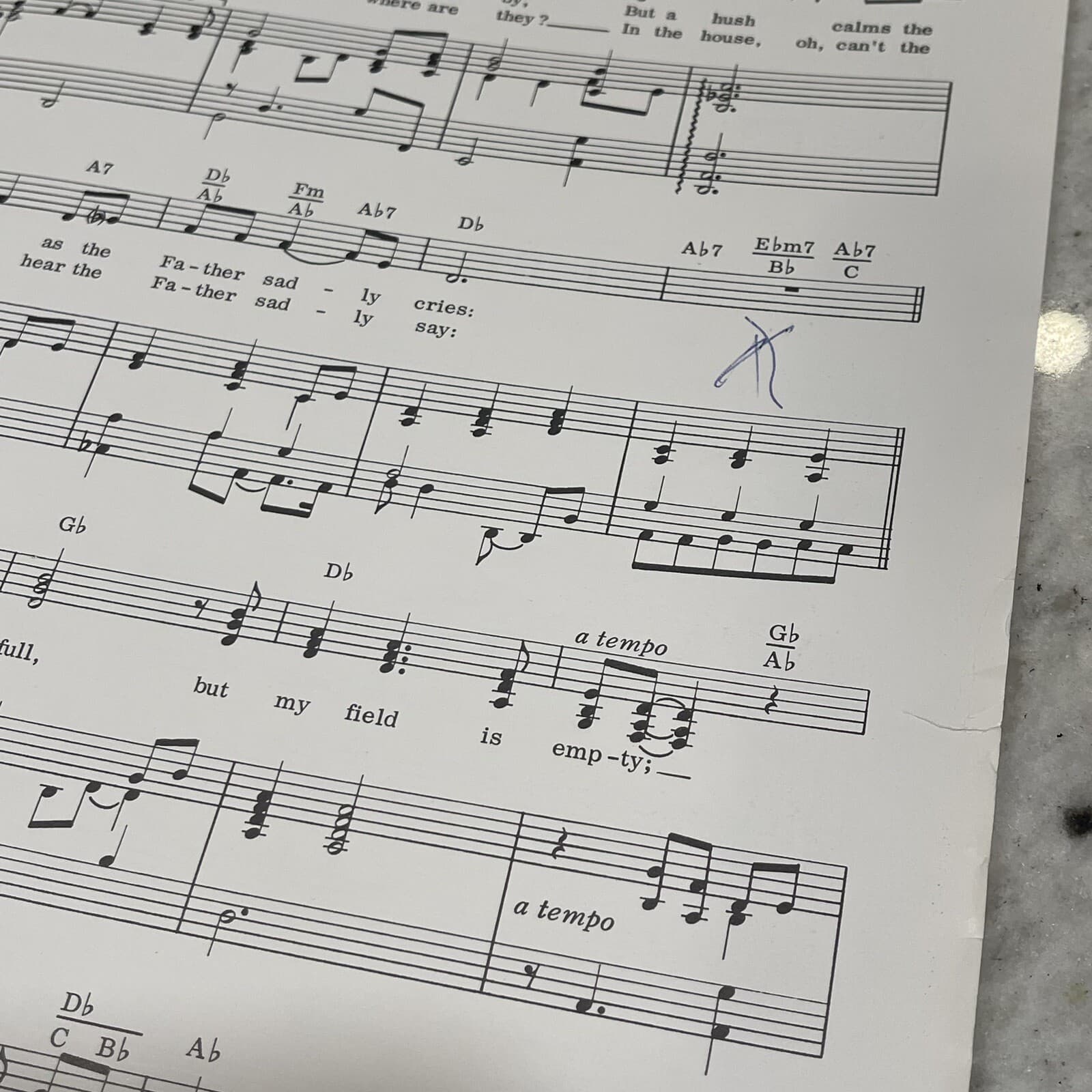 My House Is Full But My Field Is Empty Sheet Music Lanny Wolfe Vintage 1977 3