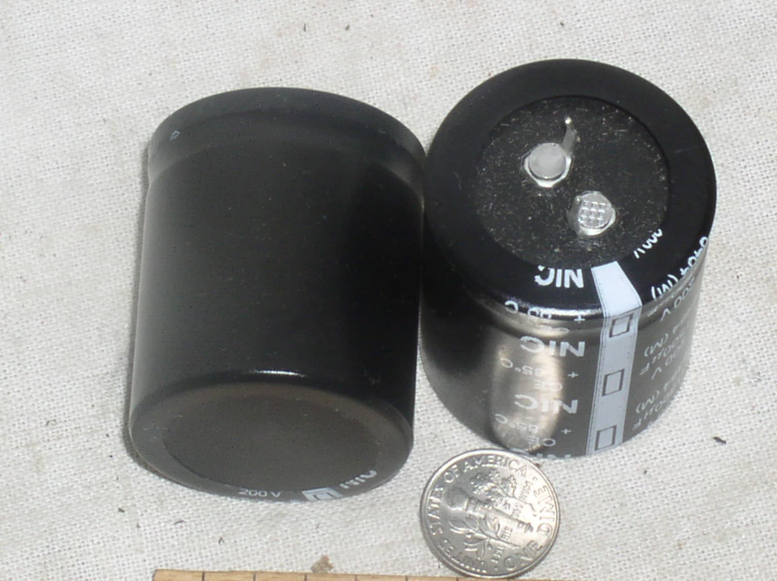 2 NEW NIC NRLC152M200V35X41SF 1500UF 1500 UF 200V SNAP IN POWER SUPPLY CAPACITOR 5