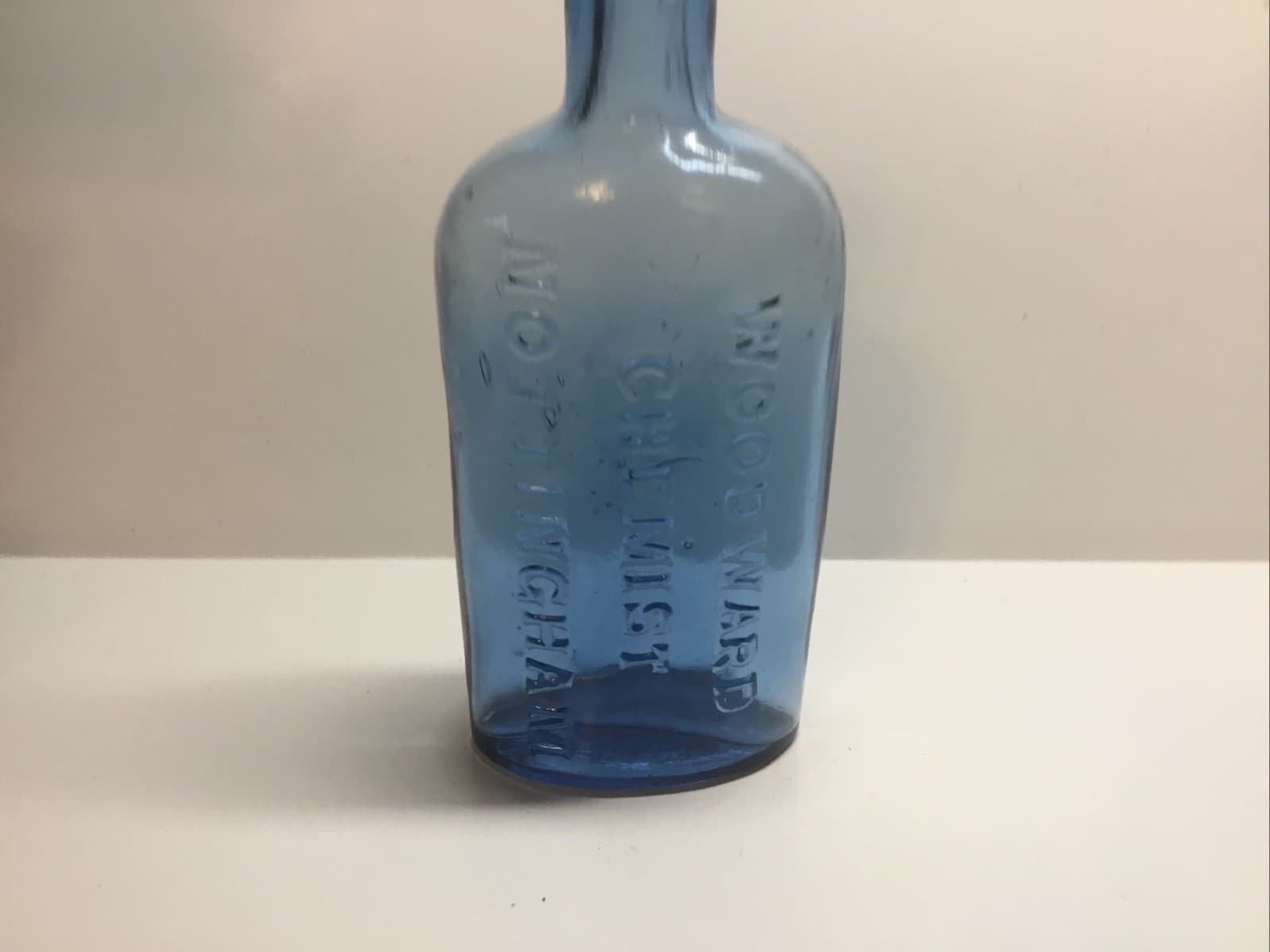 Antique Woodward Chemist Bottle. “Gripe Water” Babies Medicine Bottle. 4