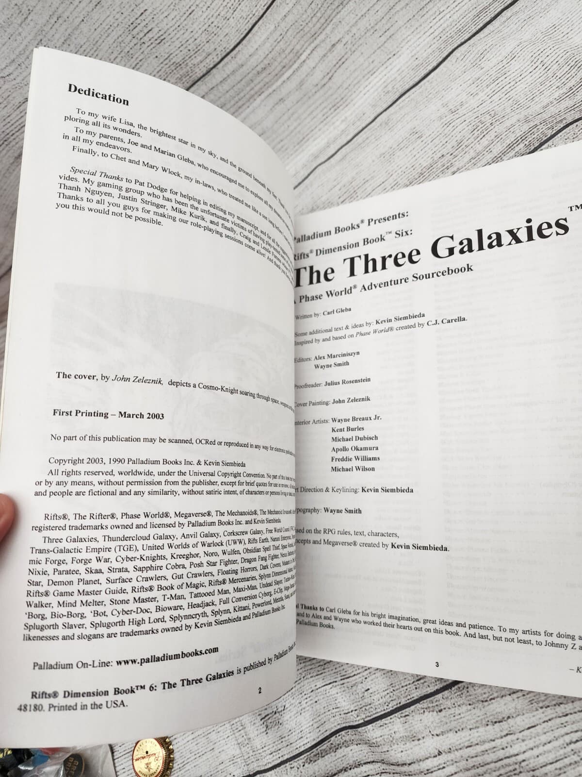 RIFTS Phase World Three Galaxies Palladium Books 4