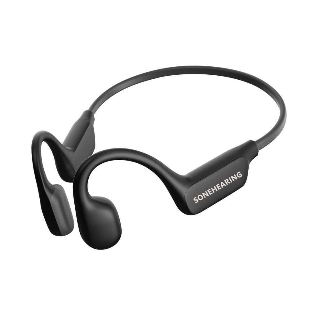 Specially designed noise reducing bone conduction hearing aids for the elderly