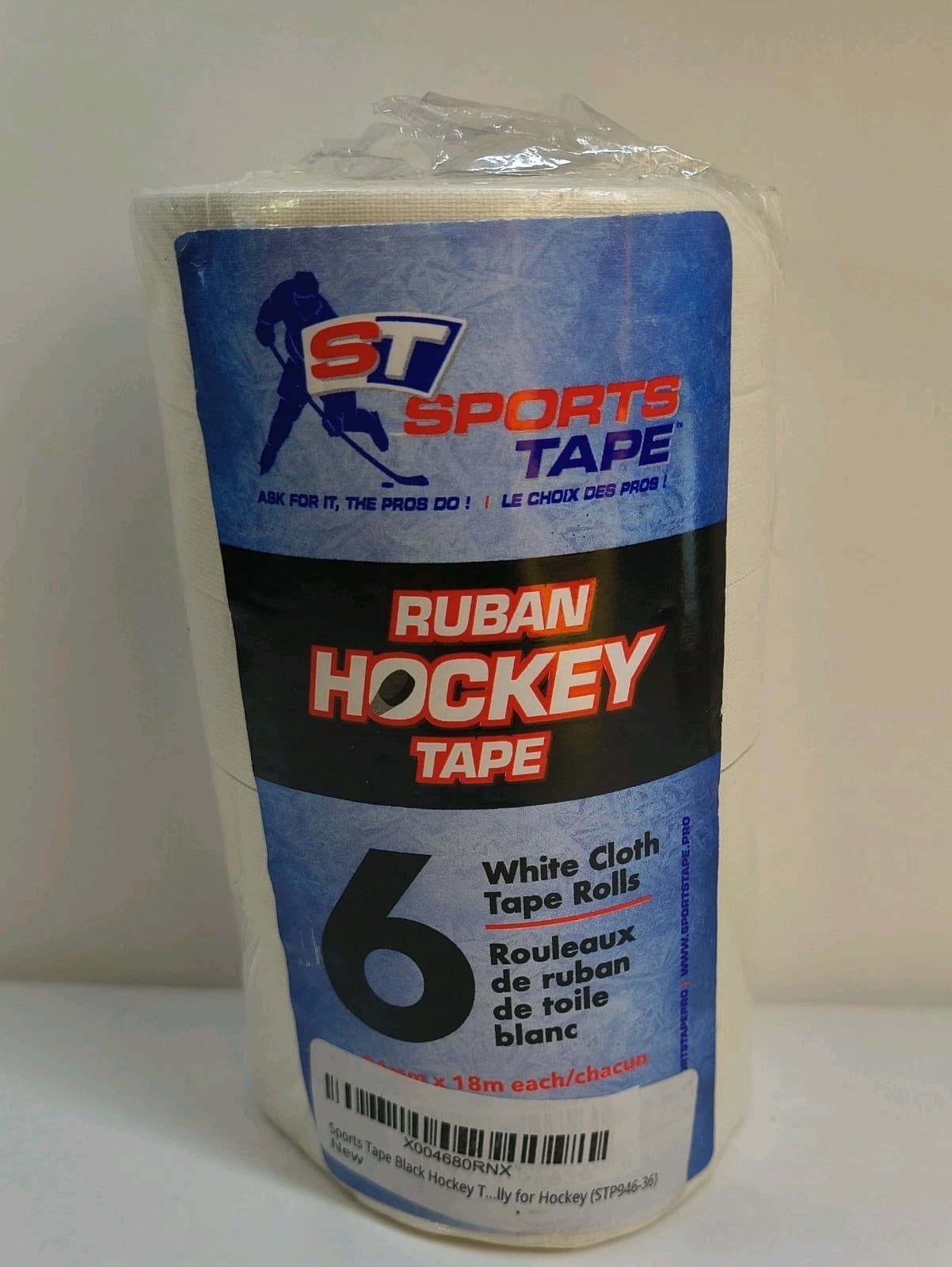 SportsTape Hockey Tape Multipack, Clear, 6 Roll