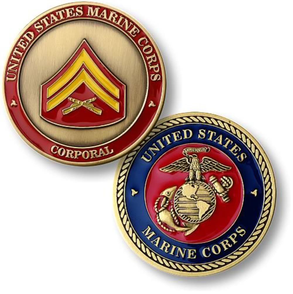 NEW USMC U.S. Marine Corps Corporal Challenge Coin.