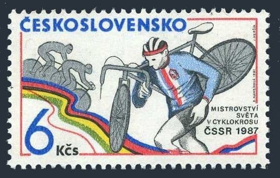 Czechoslovakia 2640, MNH. Michel 2895. World Cyclocross championships, 1997.