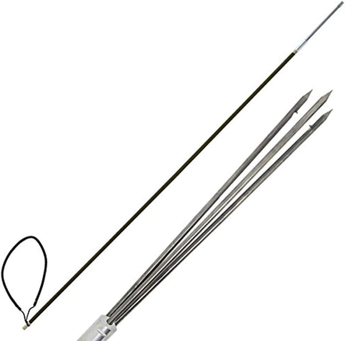 Scuba Choice Carbon Fiber 5' One Piece Spearfishing Pole Spear with 3 Prong Barb 5