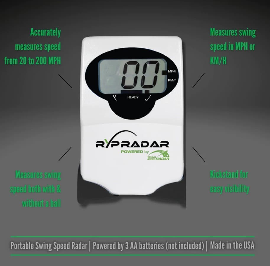 Rypstick | RypRadar 2.0 Golf Swing Speed Monitor and Radar for Rypstick 2