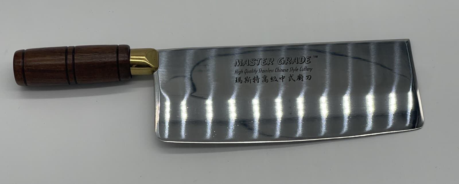 High-Quality Stainless Steel Chinese Cleaver Chef Knife Heavy Duty 8" Blade 4