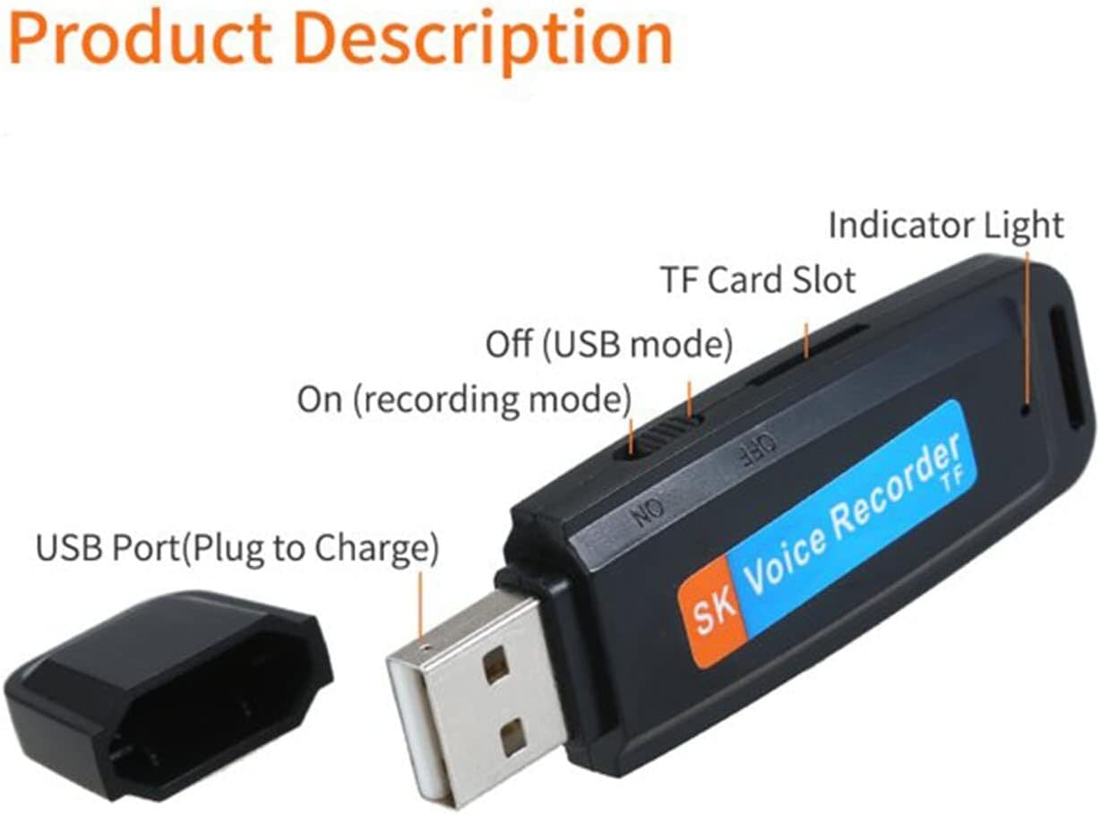 Mini USB Voice Digital Sound Audio Recorder U-Disk Flash Drive Recording Pen 2