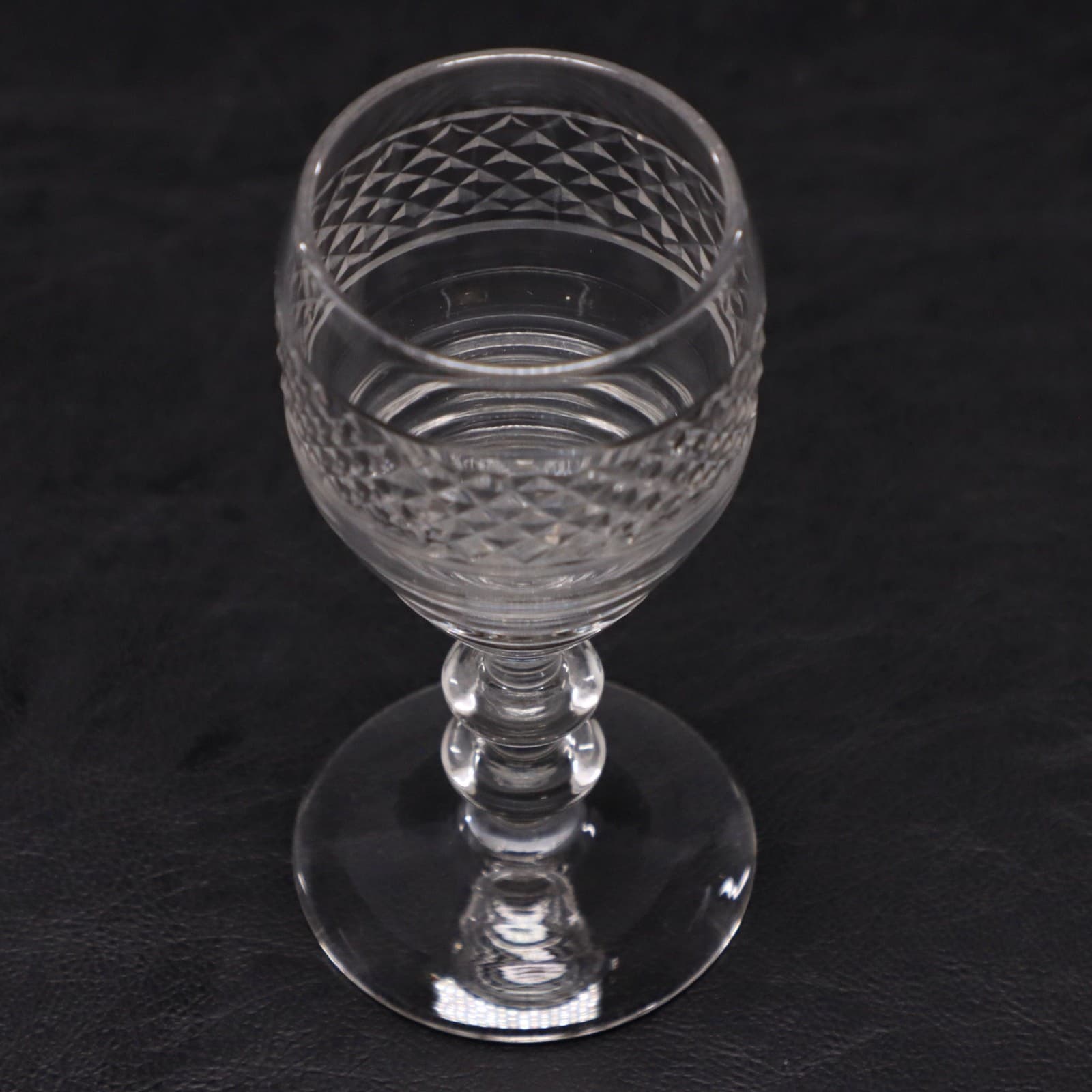 Bryce 575-5 Liquor Cocktail Glass Stem 575 Criss Cross Cut Bowl Vintage 4