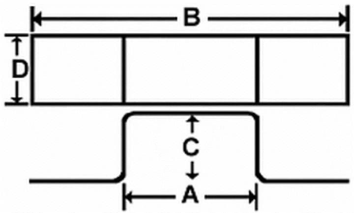 Bright Brass Trunk Handle Loop - Plated chest steamer leather vintage old ant... 2
