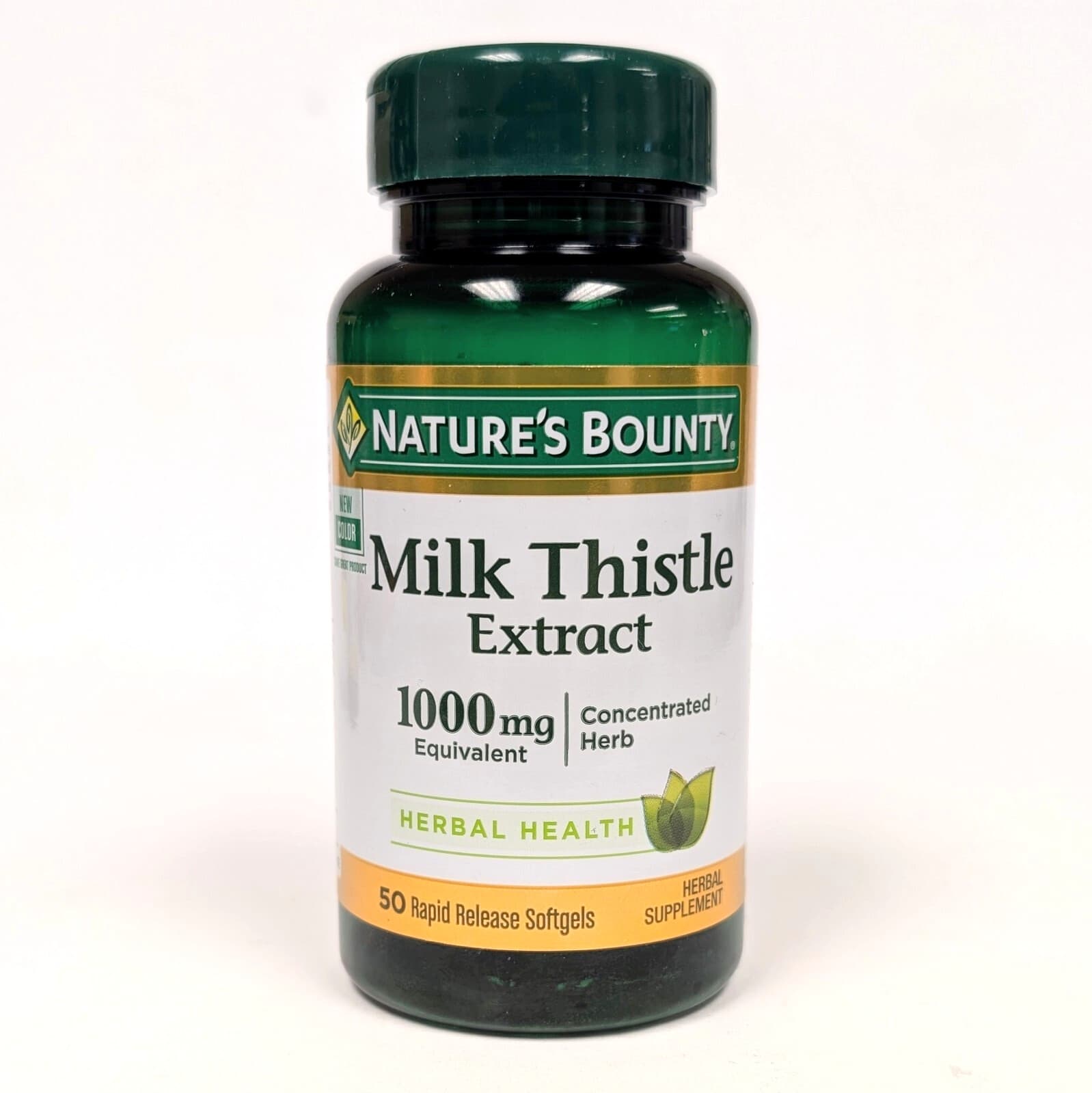 Nature's Bounty Milk Thistle Extract 1000mg, Liver Health, 100 Softgels SEP 2027 2