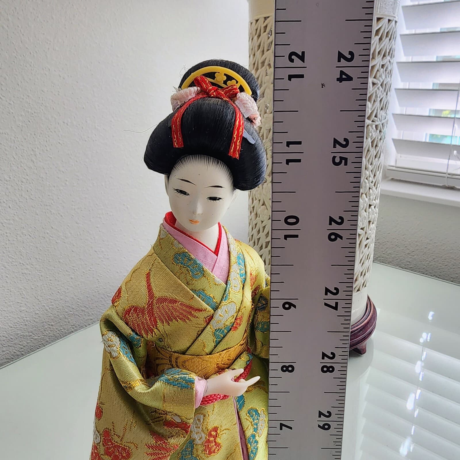 Vintage Lot of (4) Sukiyo Japanese Geisha Collectable Display Dolls 12"-16" Tall 6