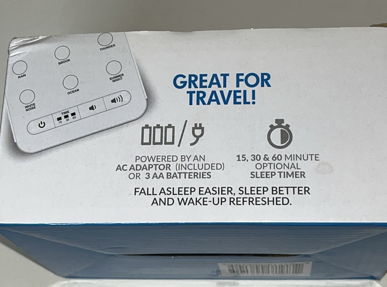 Sound Machine Timer 6 Backgrounds Battery Backup White Noise Big Red Rooster 6