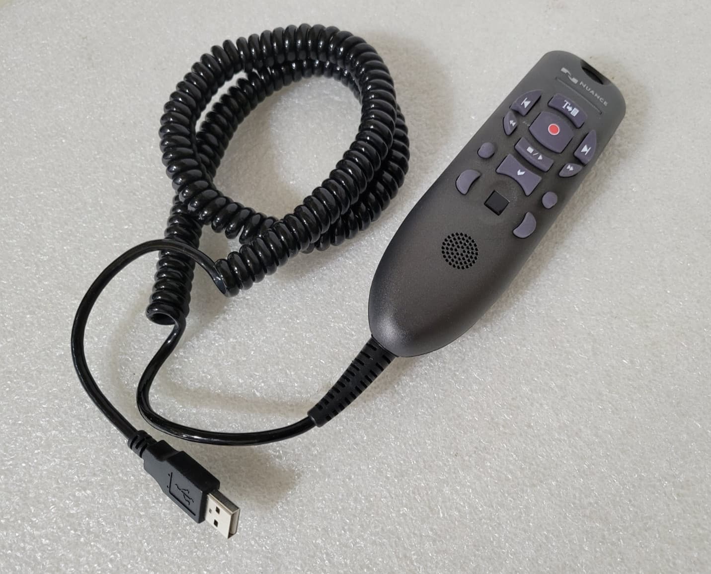 Nuance PowerMic III Microphone for Dragon Coiled Cord Dictate DP-0POWM3C-DG