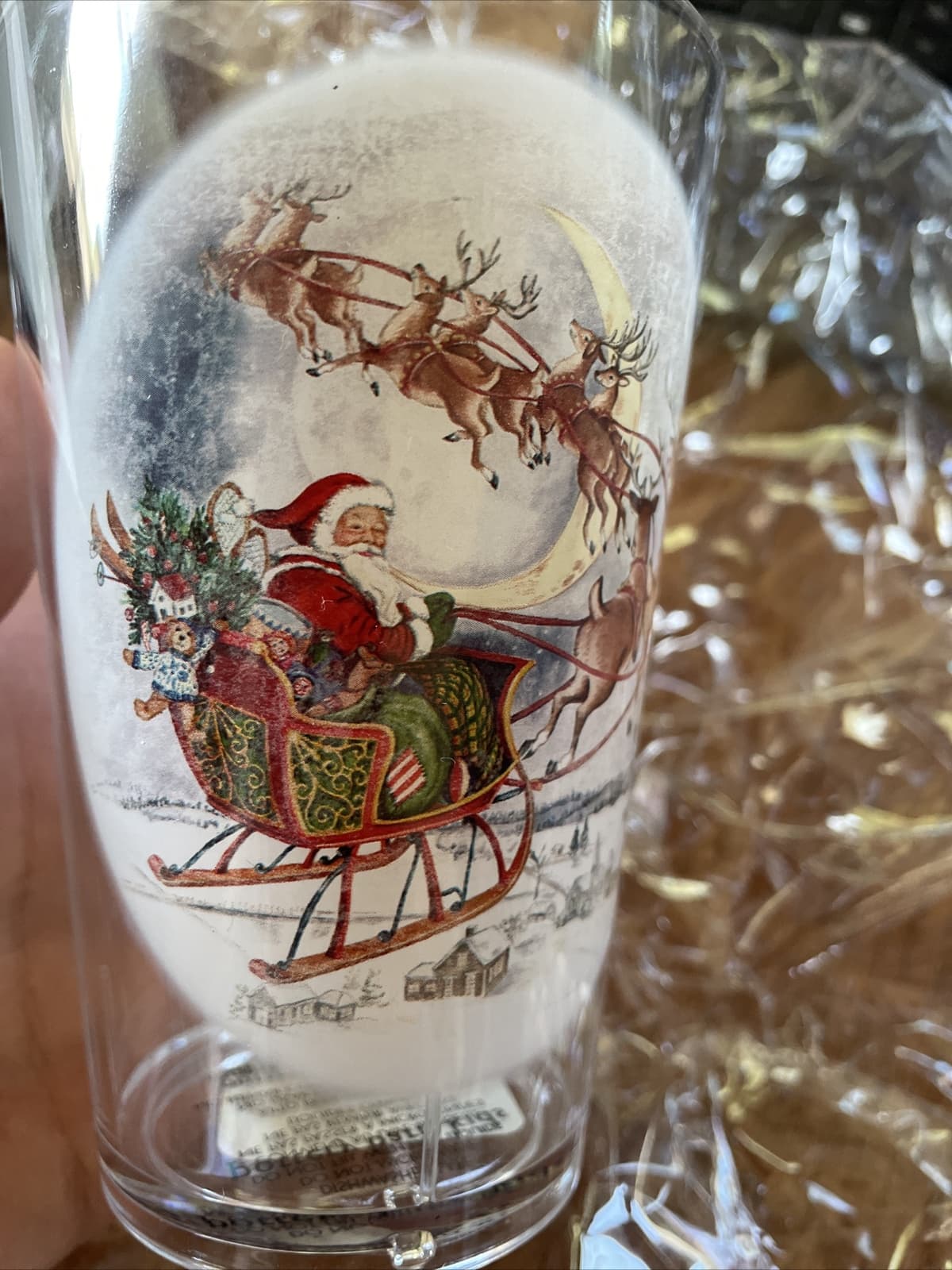 Disney Pottery Barn Santa Rudolph Reindeer Cup Christmas holiday gift party , 2