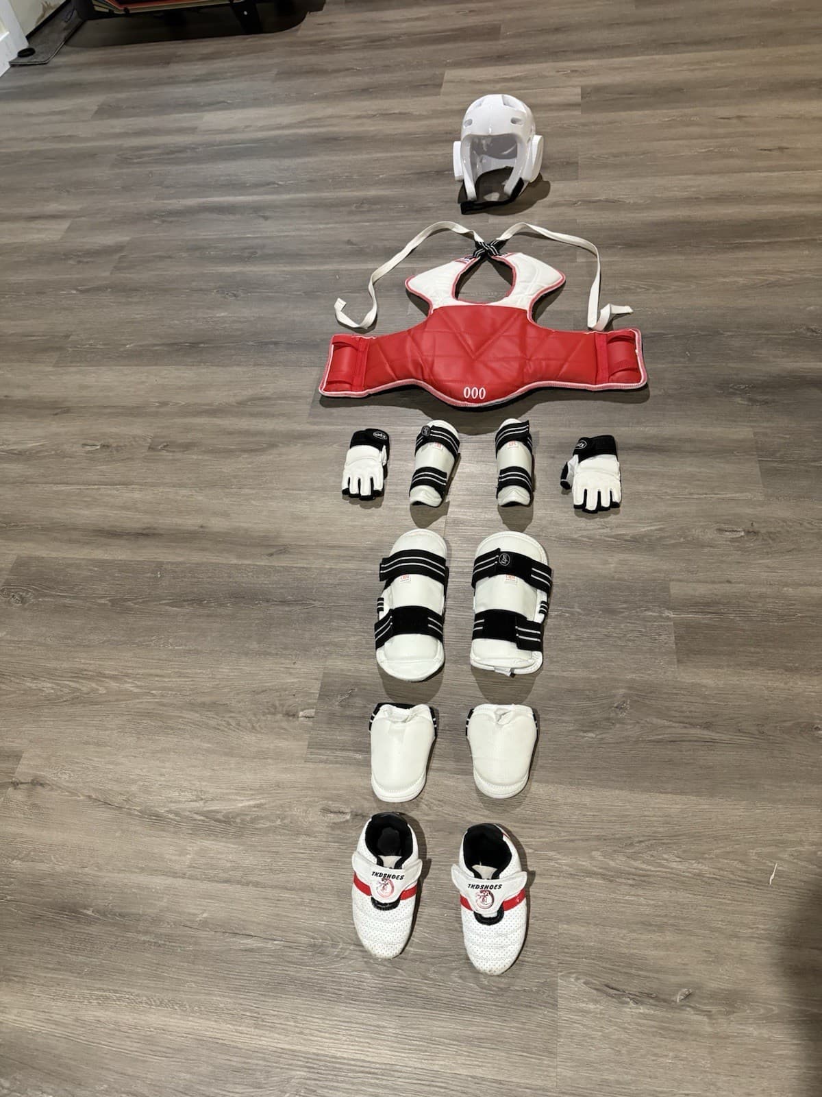 Kids Taekwondo Sparring Gear Set Including 5-6 Years Martial Arts Equipment 3