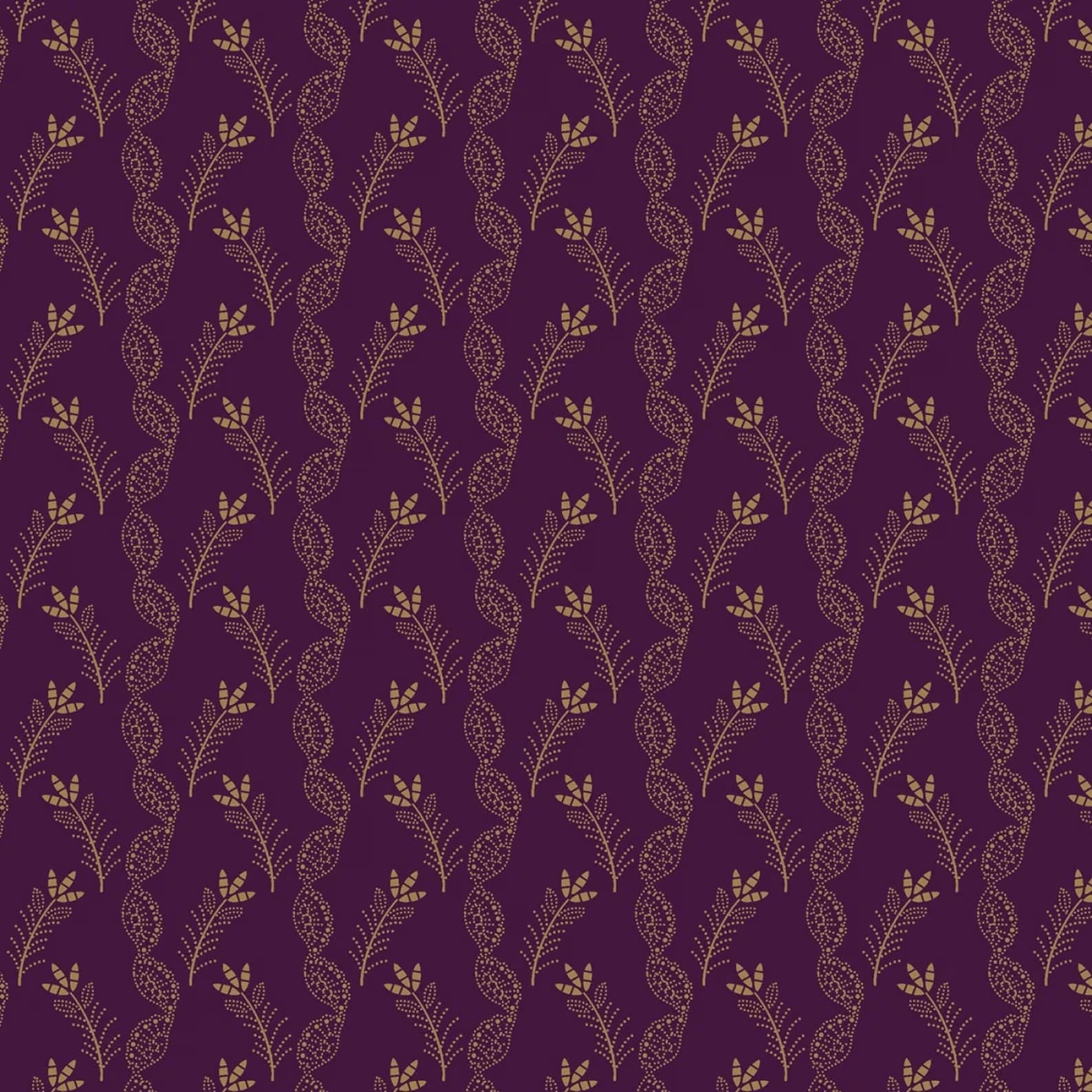 Cotton Fabric 1800s Civil War Repro Judie Rothermel I LOVE PURPLE Marcus FQ 2