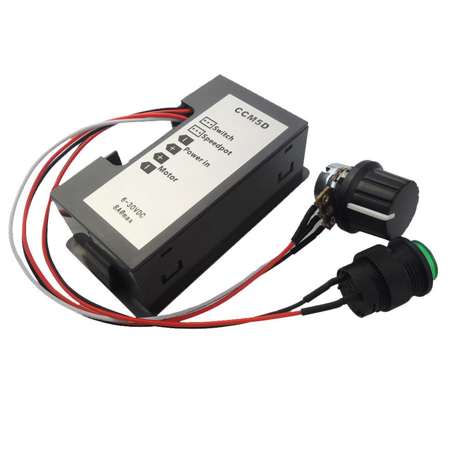 DC 6-30V Motor Speed Controller With 12V 24V 8A PWM Digital Display & Switch 5
