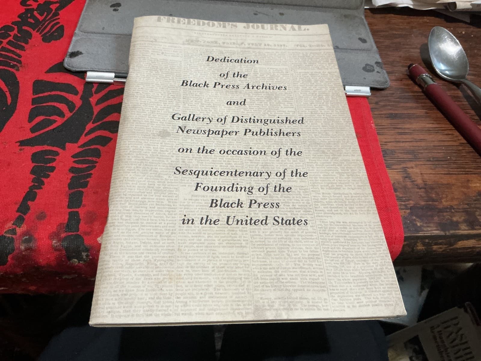 Dedication of the Black Press Archives, Howard University, 1977