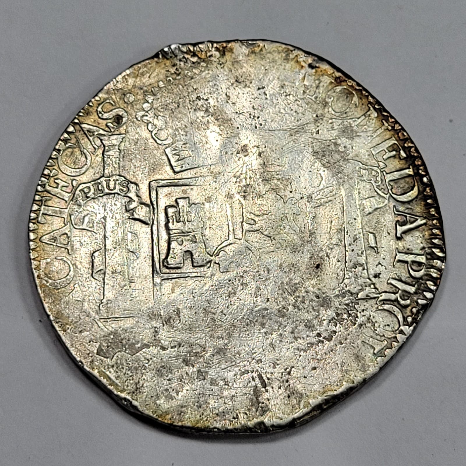 1812 Mexico 8 Reales Zacatecas MONEDA PROVISIONAL AU Nice w/ Light Scratch *K795 2