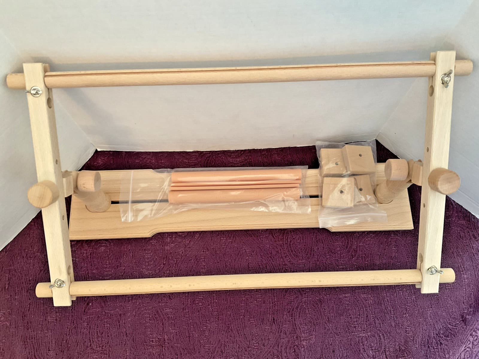 Beech Wood Frame Stand Multi Functional Lap or Table 12" Maximum Capacity New