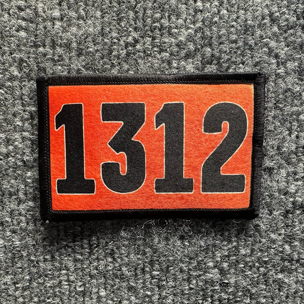 1312 Morale Patch Hook & Loop Anti-Fascist Anti-ICE Anarchist