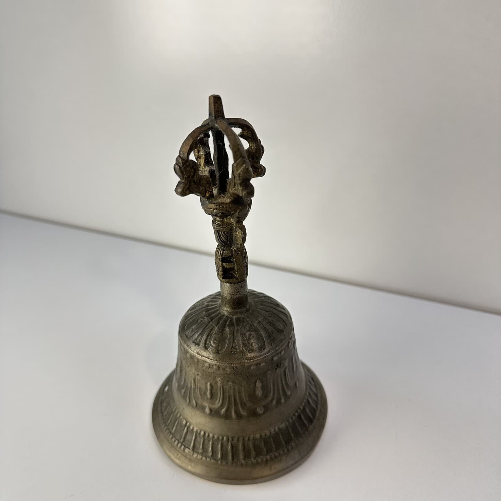 Tibetan Temple Metal Meditation Bell (Bronze?) Vintage Chimes Ritual Exorcism 2