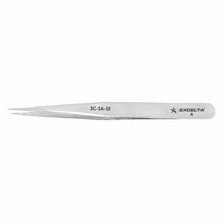 Excelta 3C-Sa-Se Tweezer,Fine,4-1/4 In. L,Ss