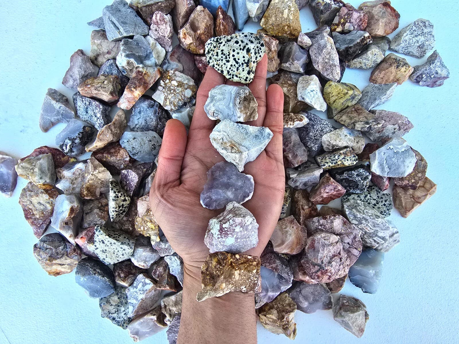 Mexico Crystals Mix Raw Rough Stones Bulk Lot for Tumbling Healing Collecting 4