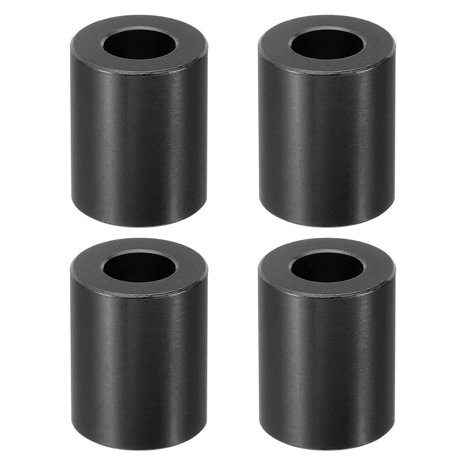 4Pcs M8 Aluminum Metal Spacers Aluminum 8.2mm ID x 16mm OD x 20mm L Black