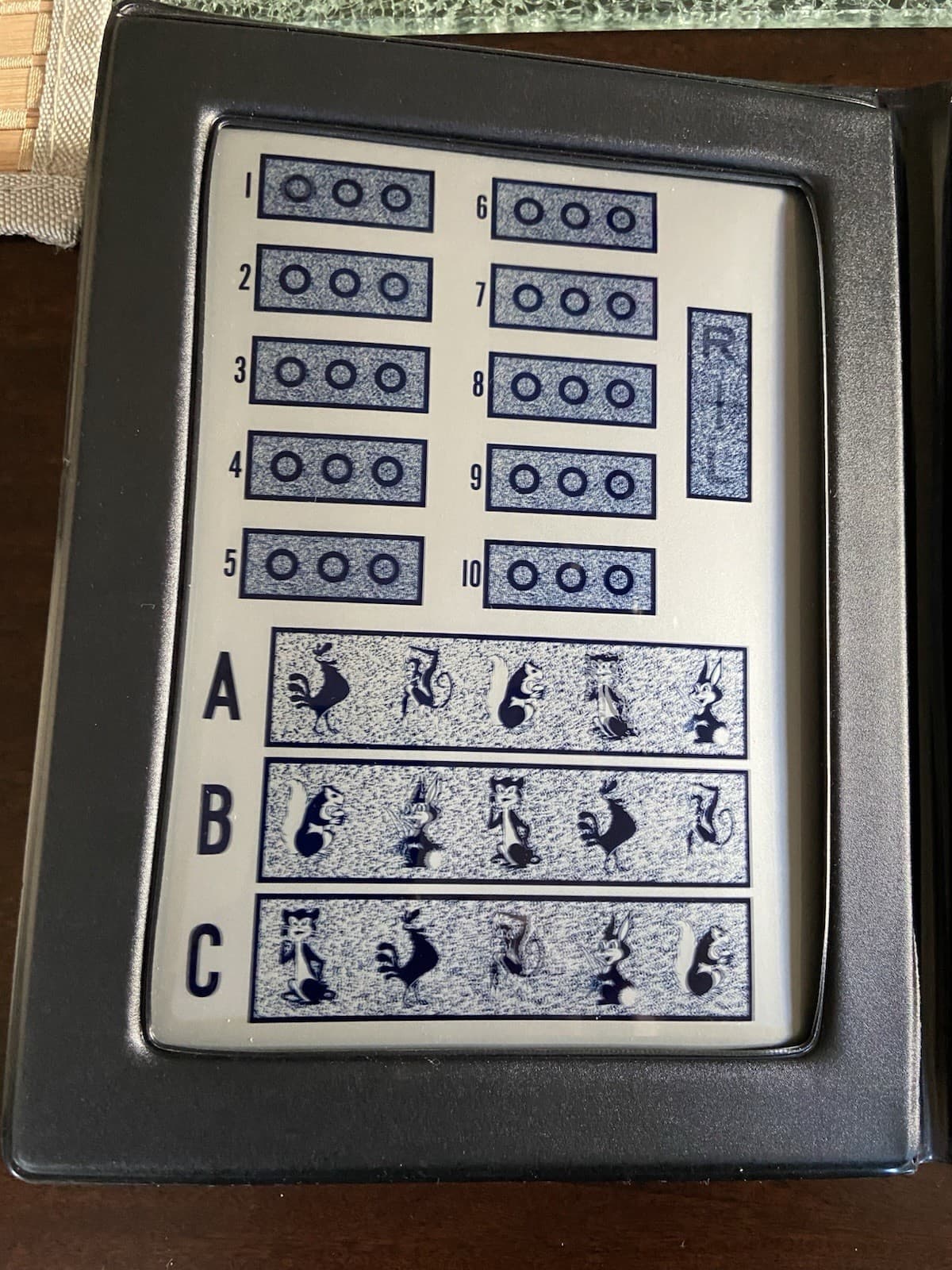 Stereo Optical Optometry Randot Stereotest w/ Glasses  (Mint Condition) 4