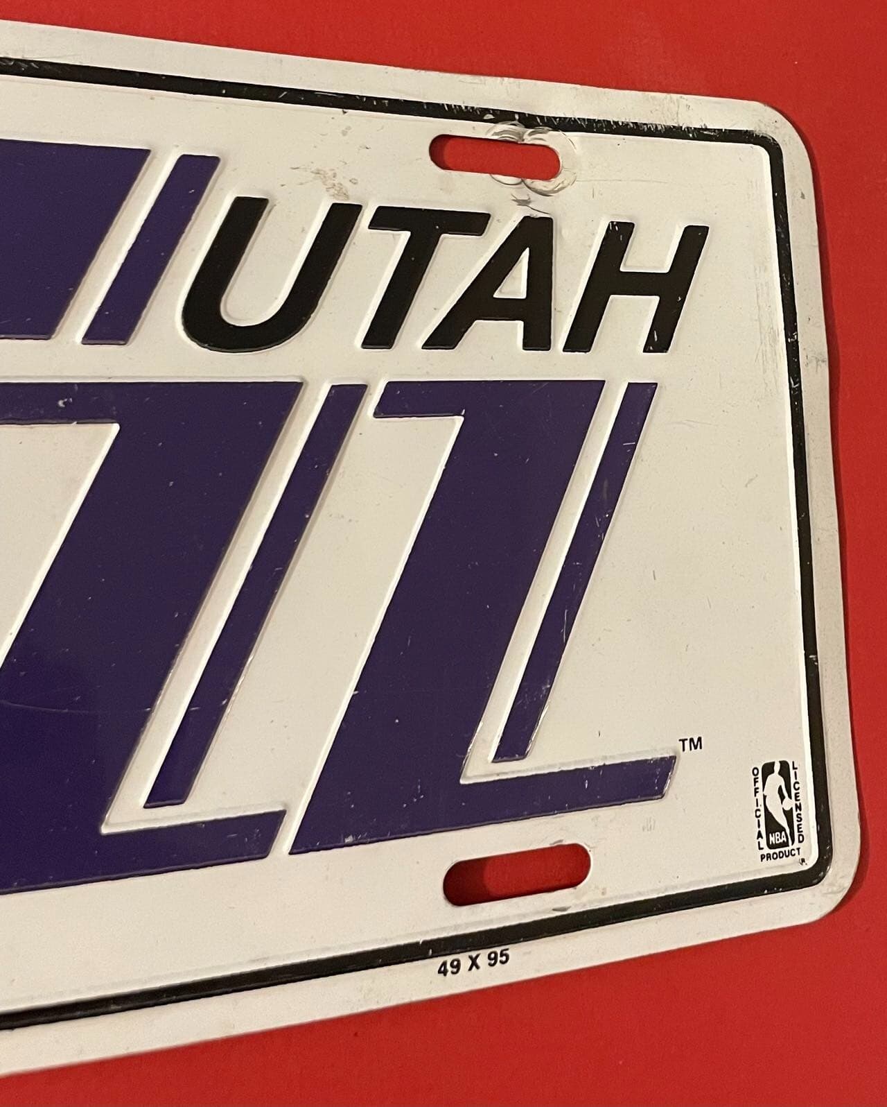 Utah Jazz Booster License Plate 3
